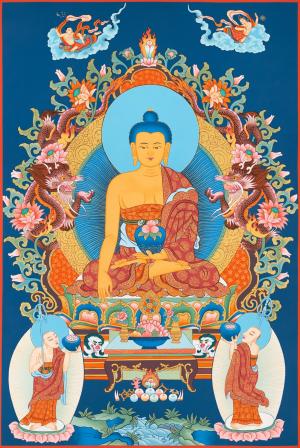 Shakyamuni Buddha Thangka | Hand-Painted Thangka | Tibetan Buddhism